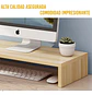 Soporte De Computadora De Madera Doble Capa Organizador - Miniatura 8