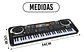 Piano Teclado Electrónico Digital 61 Teclas Con Micrófono - Miniatura 2