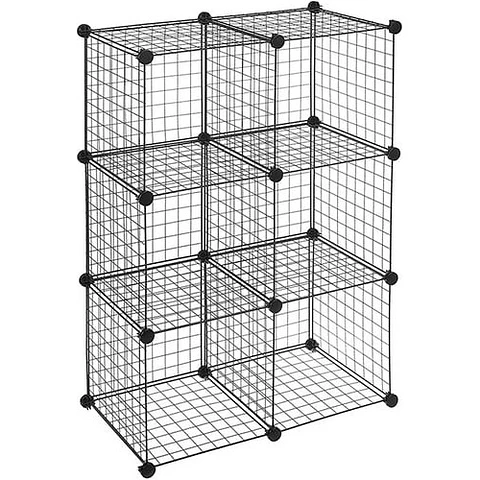 Organizador Almacenamiento De 6 Cubos De Hierro Armable