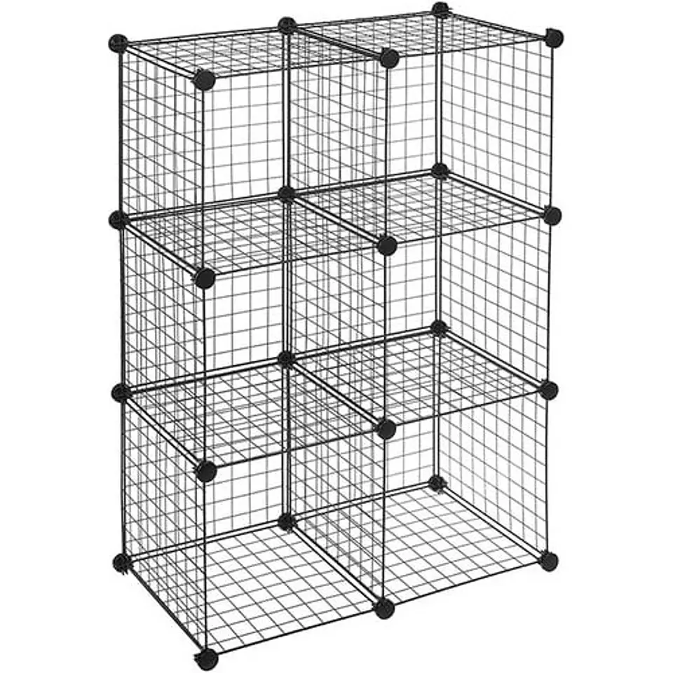 Organizador Almacenamiento De 6 Cubos De Hierro Armable 1