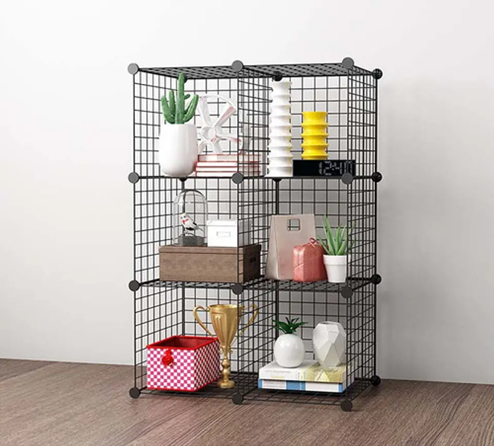 Organizador Almacenamiento De 6 Cubos De Hierro Armable 2