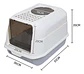 Caja Arenero Cerrado Antisalpicaduras Sanitaria Para Gato - Miniatura 3