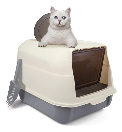 Caja Arenero Cerrado Antisalpicaduras Sanitaria Para Gato
