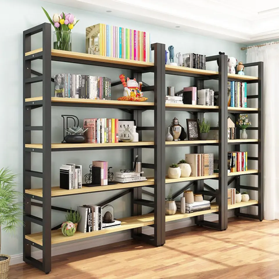 Estante Exhibidor Biblioteca 5 Niveles Con Repisa 175x33x140 3
