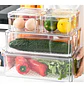 Set 7 Contenedores Refrigerador Cocina Despensa Con Tapa - Miniatura 3