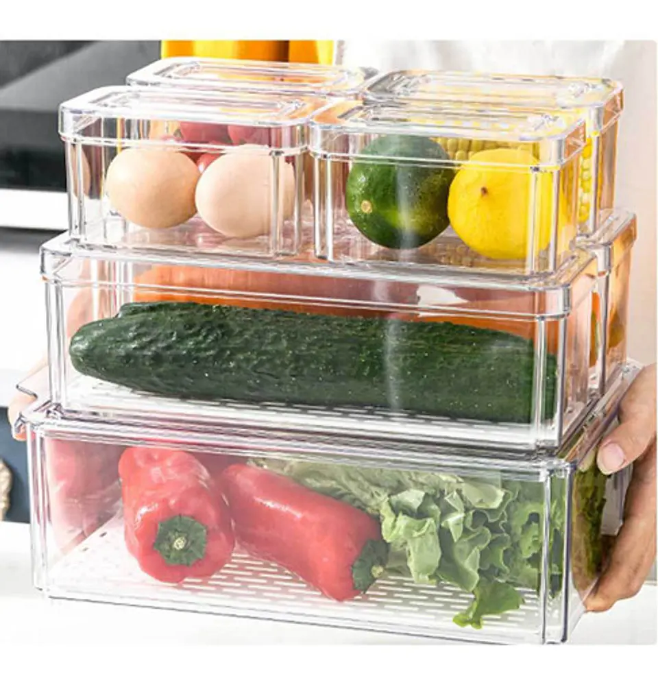 Set 7 Contenedores Refrigerador Cocina Despensa Con Tapa 3