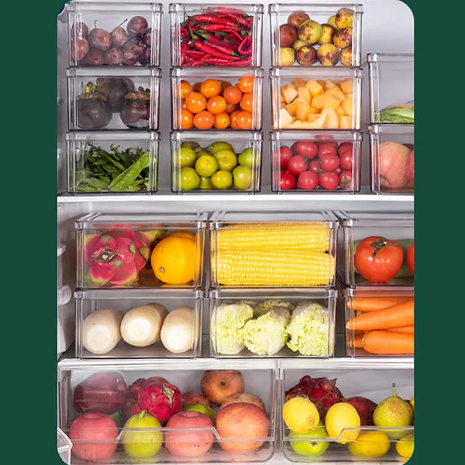 Set 7 Contenedores Refrigerador Cocina Despensa Con Tapa 5