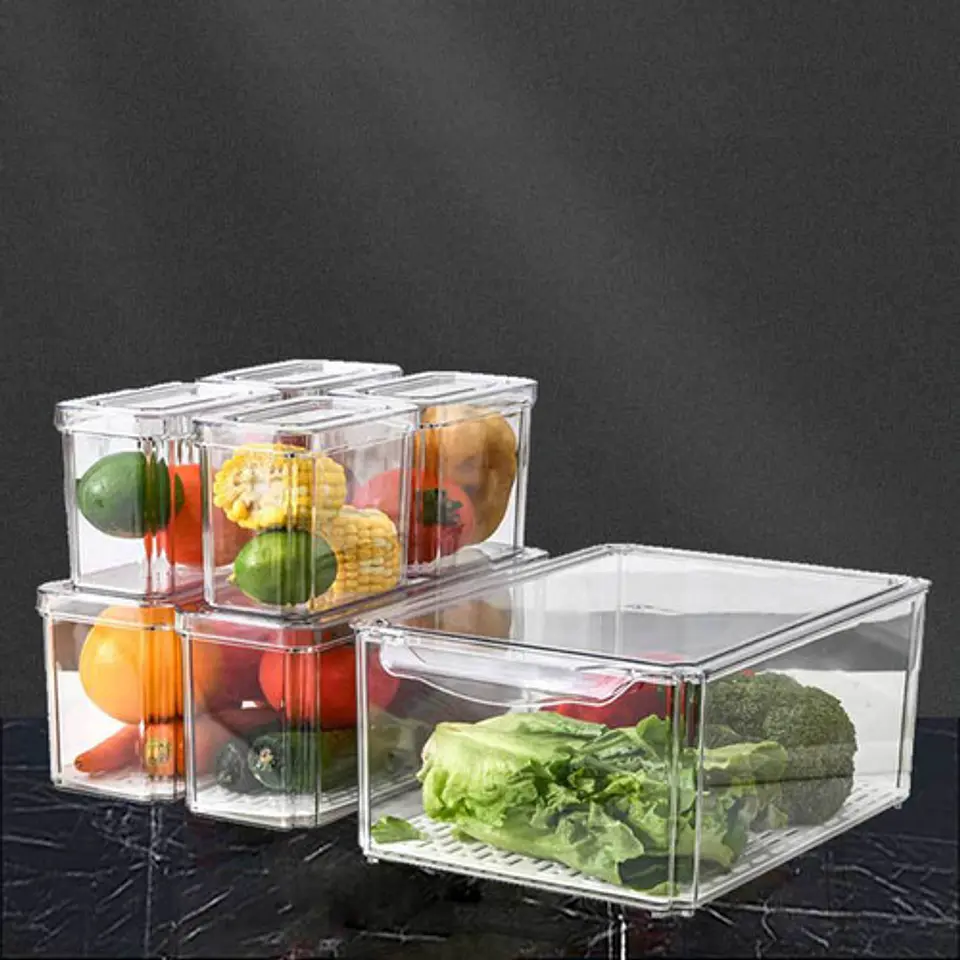 Set 7 Contenedores Refrigerador Cocina Despensa Con Tapa 6