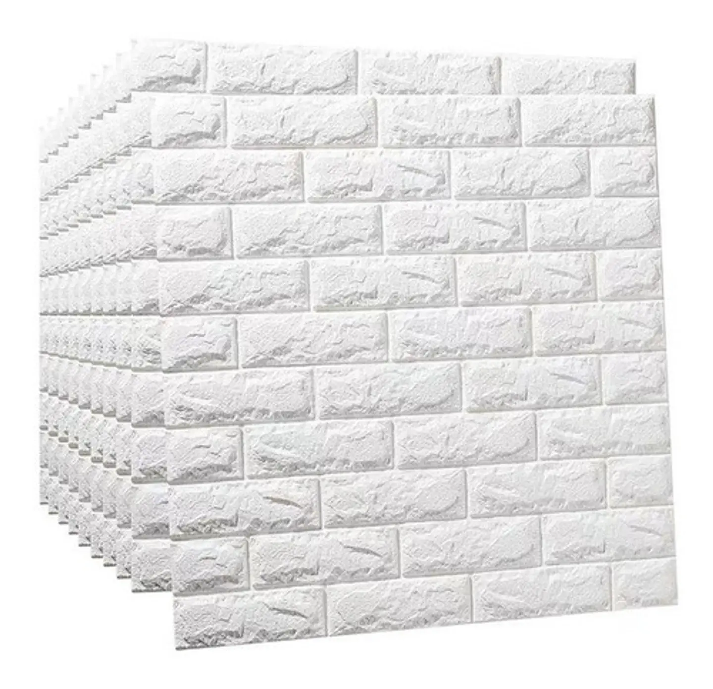 Pack X10 Lamina Papel Mural Autoadhesivo 3d Ladrillo 1