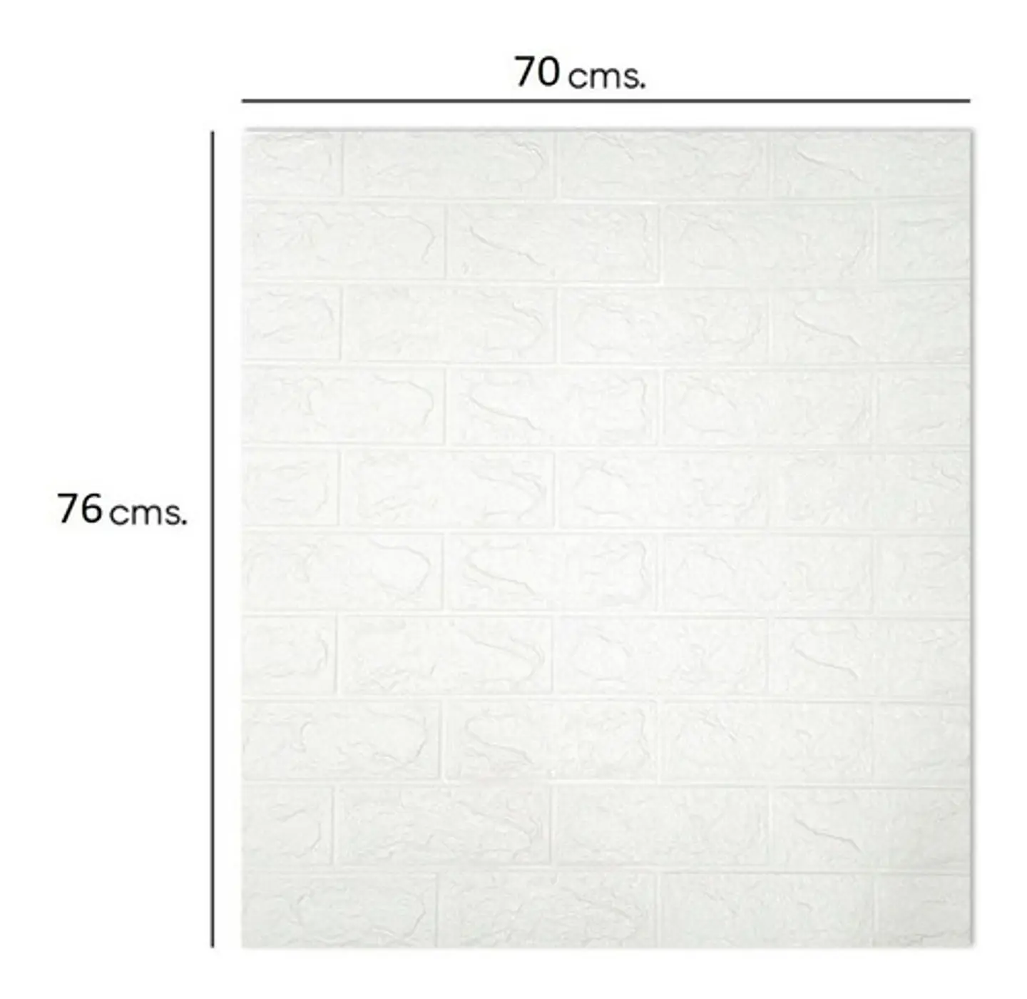 Pack X10 Lamina Papel Mural Autoadhesivo 3d Ladrillo 2
