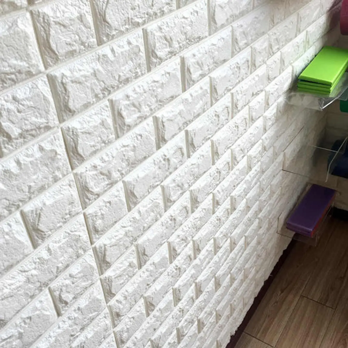 Pack X10 Lamina Papel Mural Autoadhesivo 3d Ladrillo 4