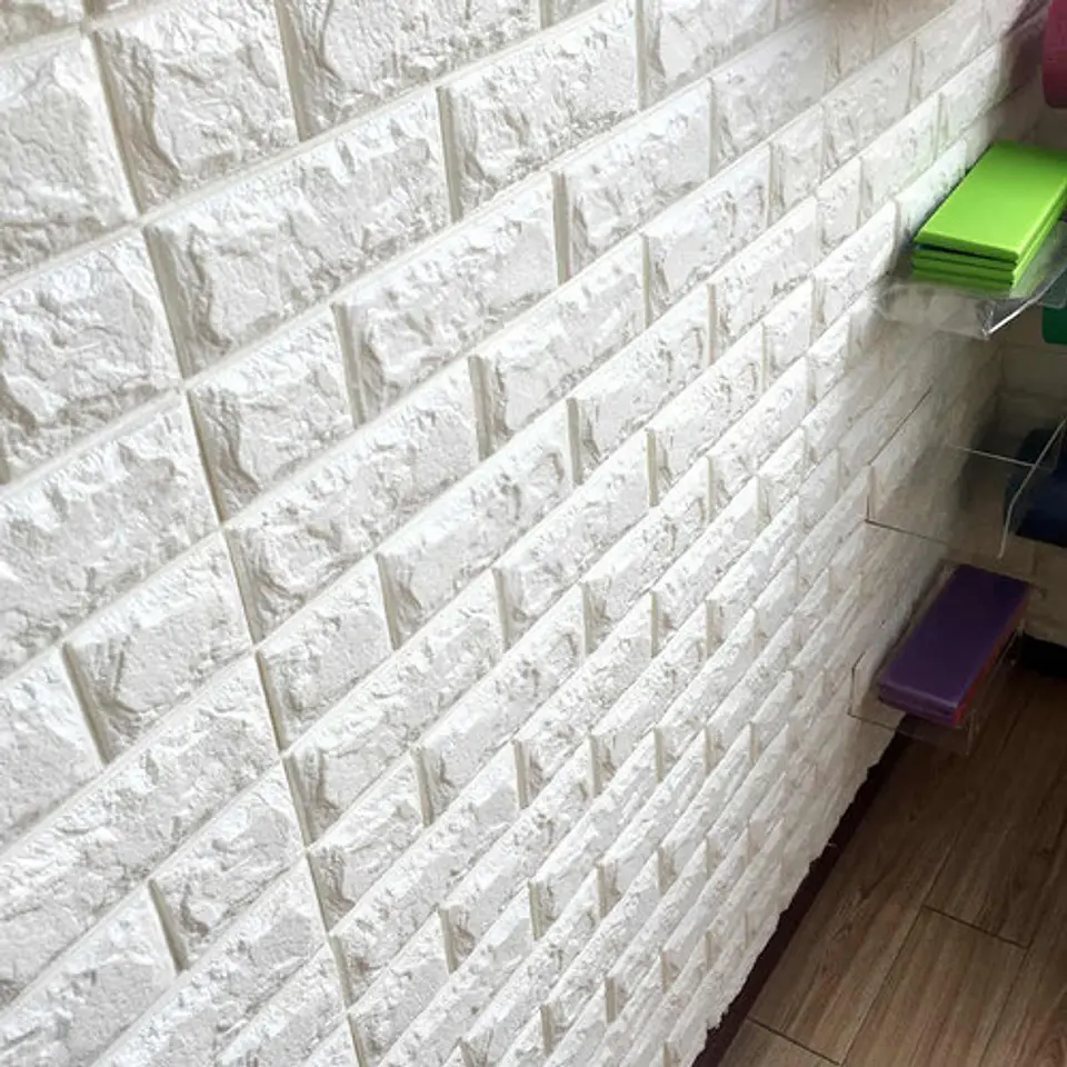 Pack X10 Lamina Papel Mural Autoadhesivo 3d Ladrillo 4
