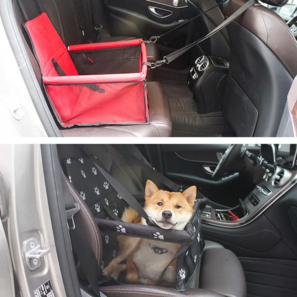 Asiento Portatil De Viajes Auto Para Mascotas Perro Gato 6