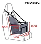 Asiento Portatil De Viajes Auto Para Mascotas Perro Gato - Miniatura 7