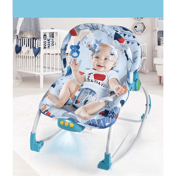 KIDIZ® Balancín para bebé con 5 velocidades, balancín plegable
