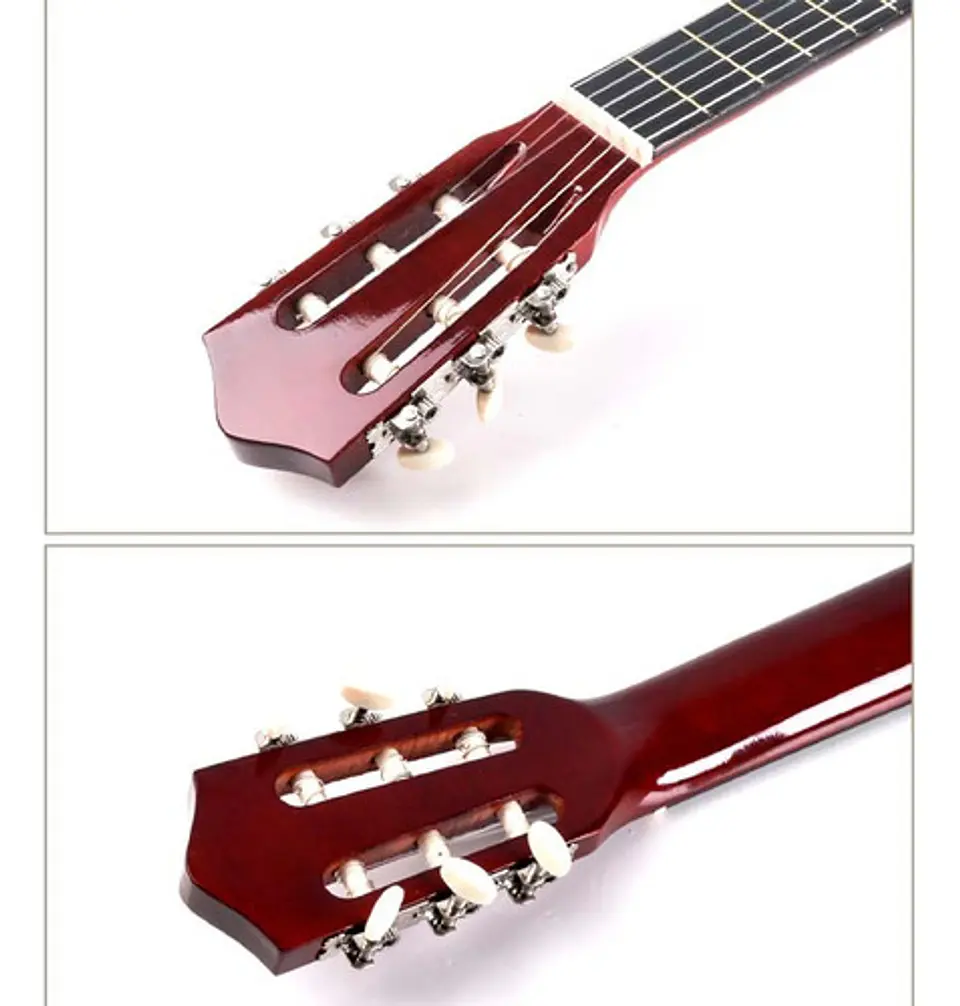 Guitarra Clasica Redondeada Con Varilla De Ajuste 99cm 2