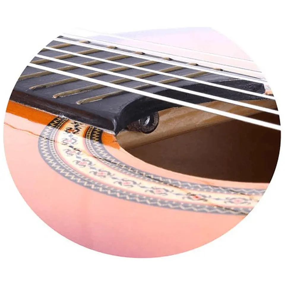 Guitarra Clasica Redondeada Con Varilla De Ajuste 99cm 3