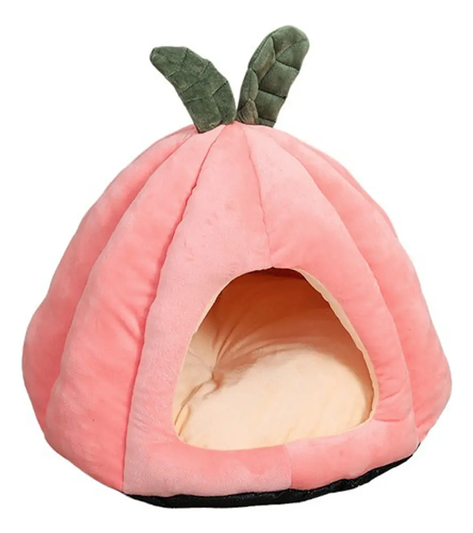 Casa Nido Perros Y Gatos Calabaza Melon Plegable Talla L 1