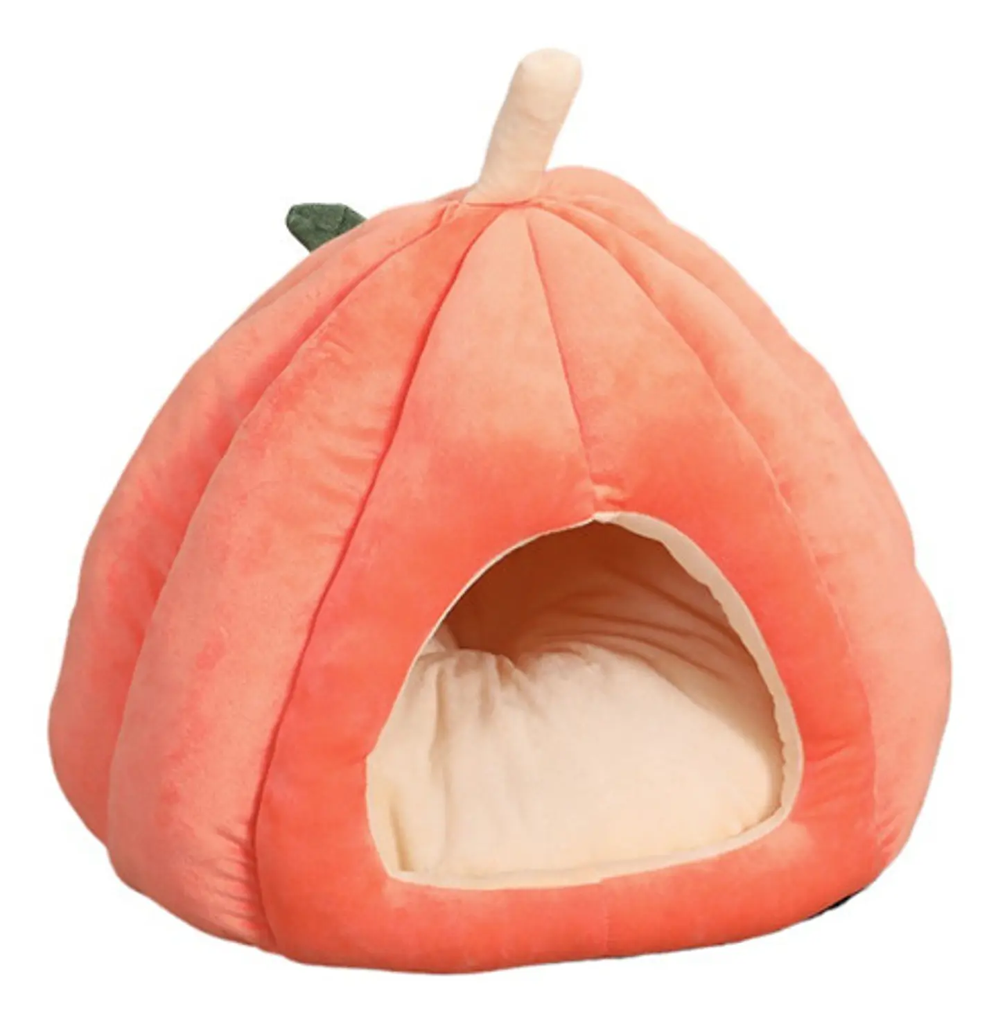Casa Nido Perros Y Gatos Calabaza Melon Plegable Talla L 6