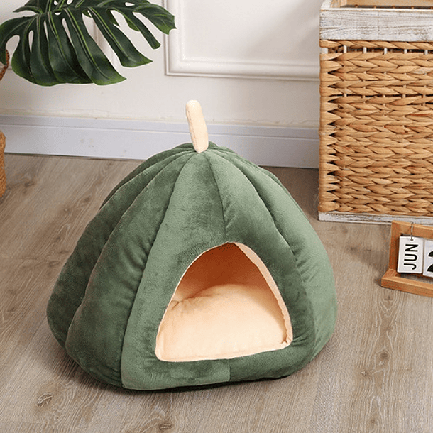 Casa Nido Perros Y Gatos Calabaza Melon Plegable Talla L 11