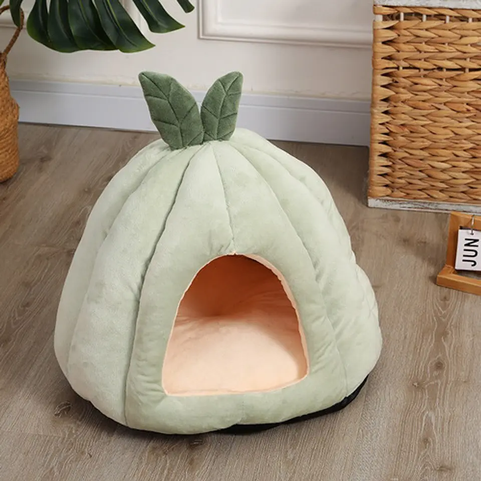 Casa Nido Perros Y Gatos Calabaza Melon Plegable Talla L 13