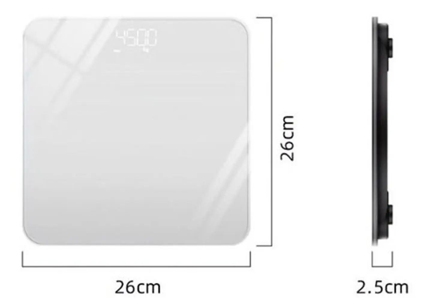Balanza Pesa Baño Usb Digital Vidrio Templado 180kgs 4