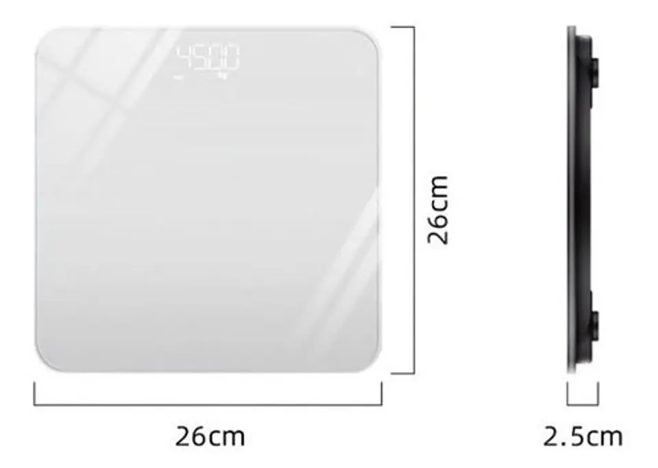 Balanza Pesa Baño Usb Digital Vidrio Templado 180kgs 4
