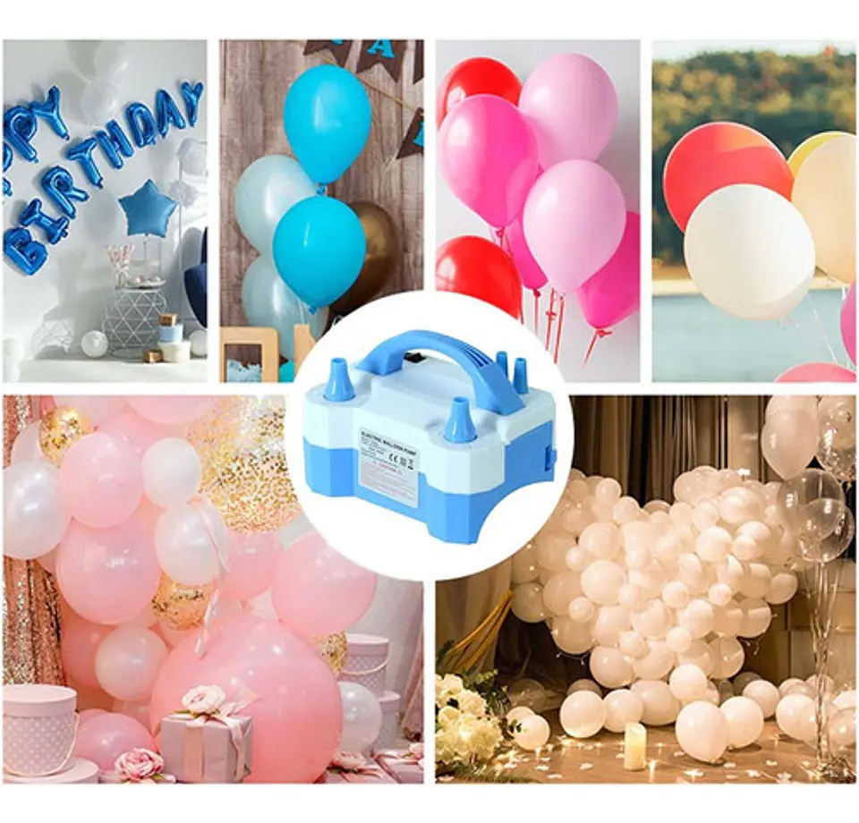 Inflador Globos Electrico Con 2 Inyectores Para Fiestas 600w 2