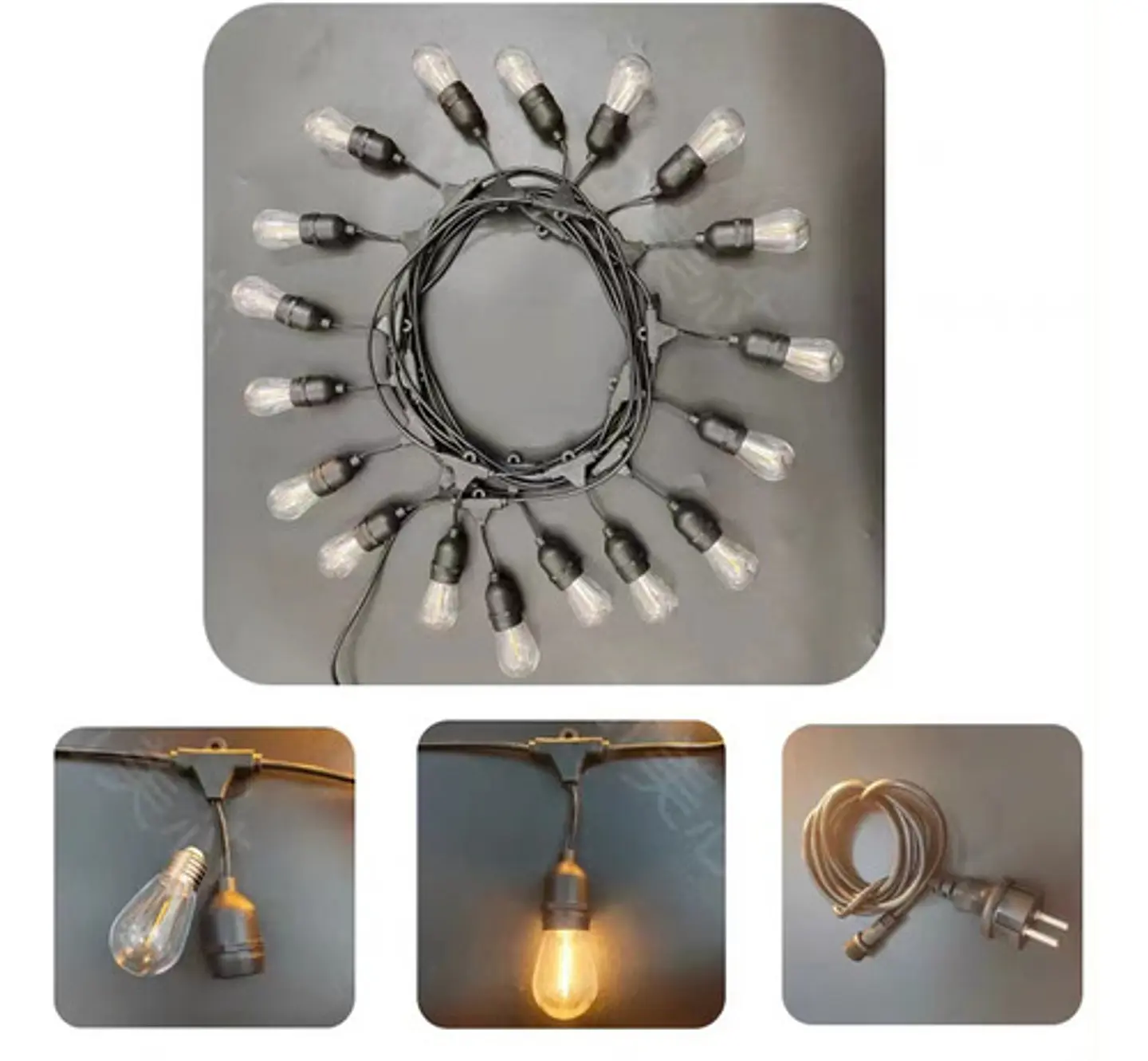Guirnalda 20 Ampolletas Luces Led 10 Metros Impermeables 2