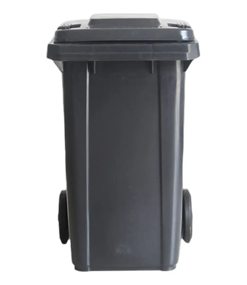 Contenedor Cubo Basurero Grande Con Tapa Y Ruedas 120l 1