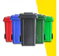 Contenedor Cubo Basurero Grande Con Tapa Y Ruedas 120l - Miniatura 2