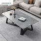 Mesa De Centro Mármol Sala De Estar Hogar Moderna 120x60cm - Miniatura 4