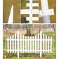 Valla De Jardín Con Borde Blanco Pack 4 Resistente 80x53cm - Miniatura 3