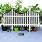 Valla De Jardín Con Borde Blanco Pack 4 Resistente 80x53cm - Miniatura 6