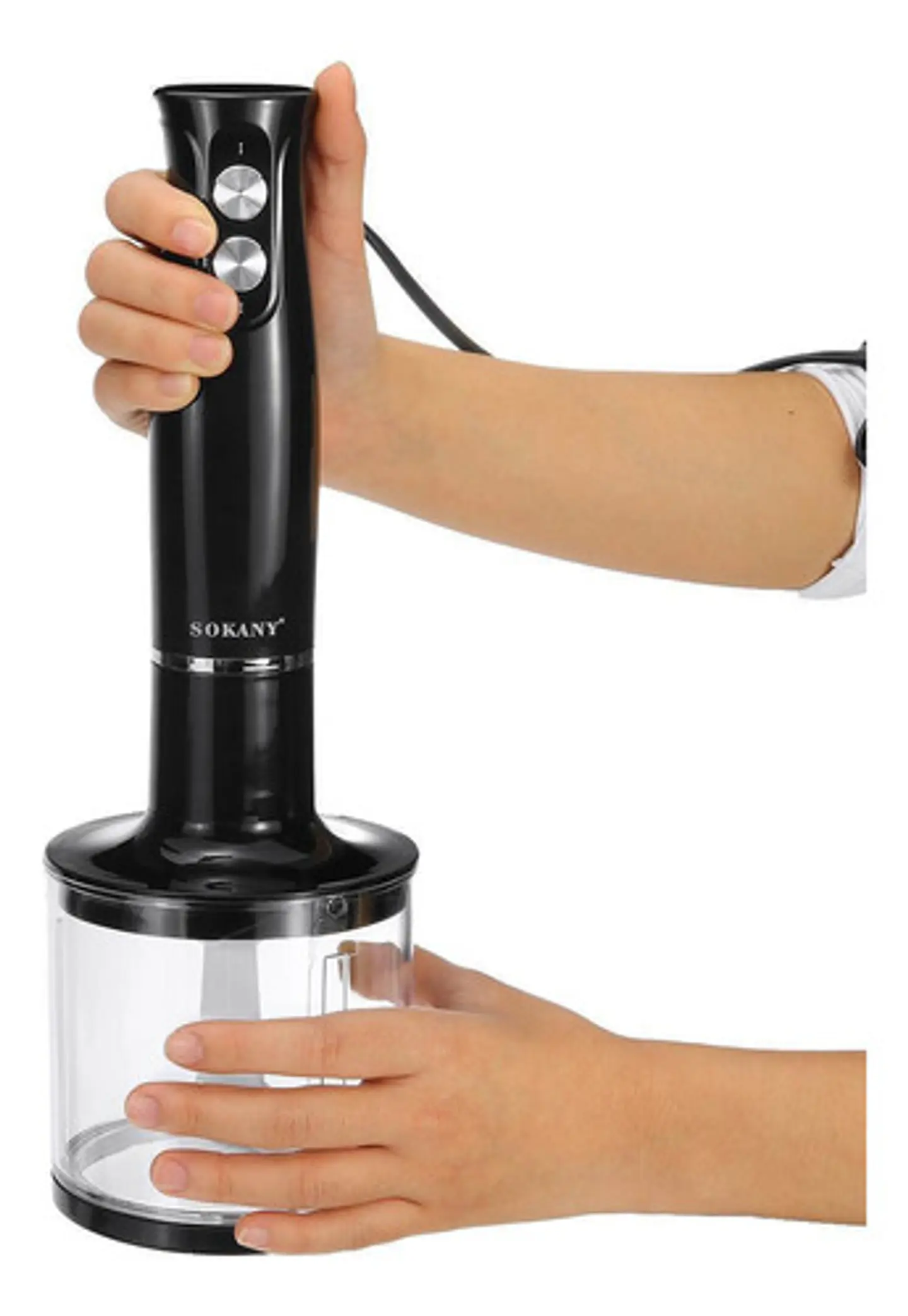 Batidora De Mano 4 En 1 Con Cuchillas Extraibles 500w 5