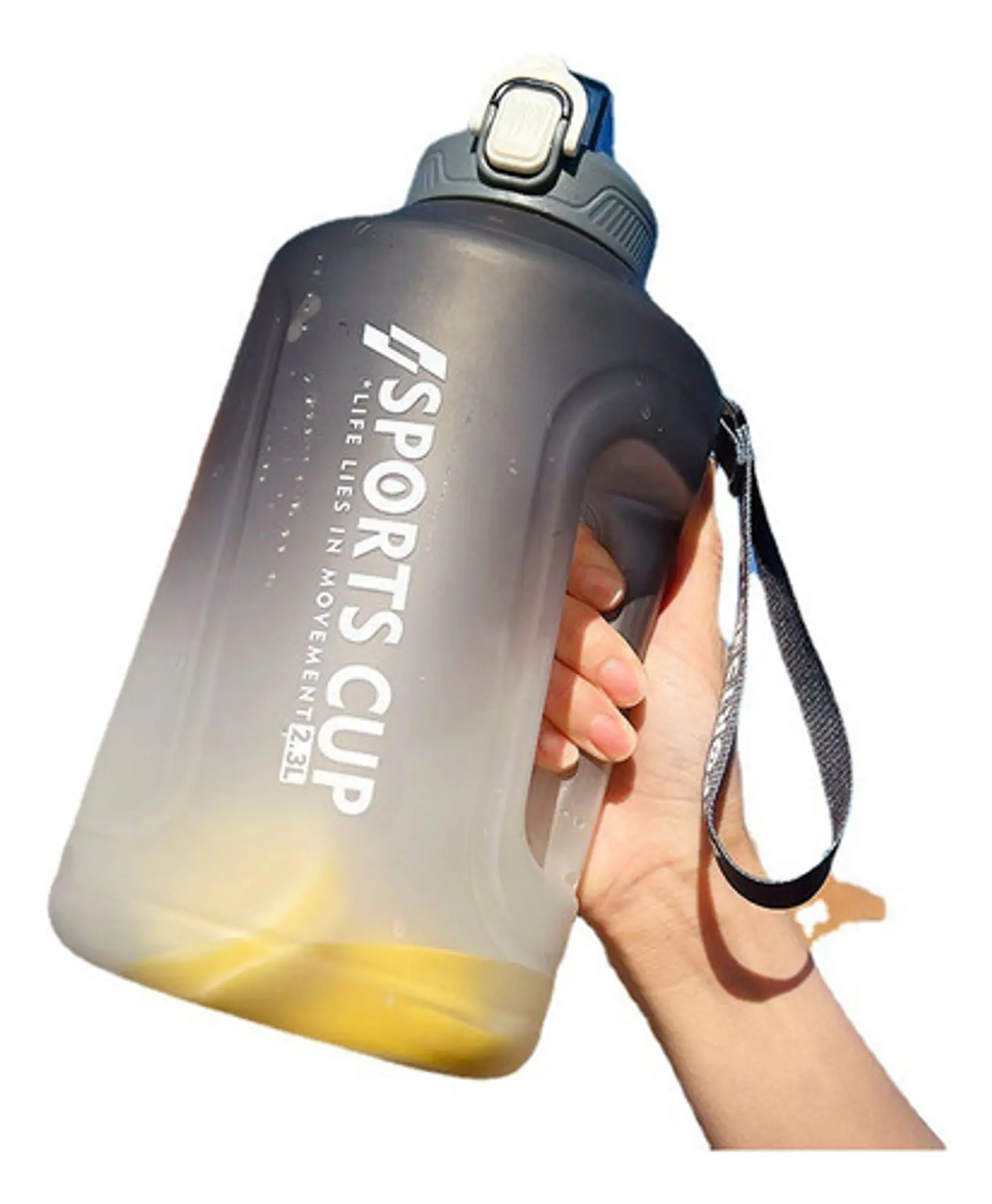 Botella De Agua Gradiente 2300ml Deportiva Fitness Unisex 1