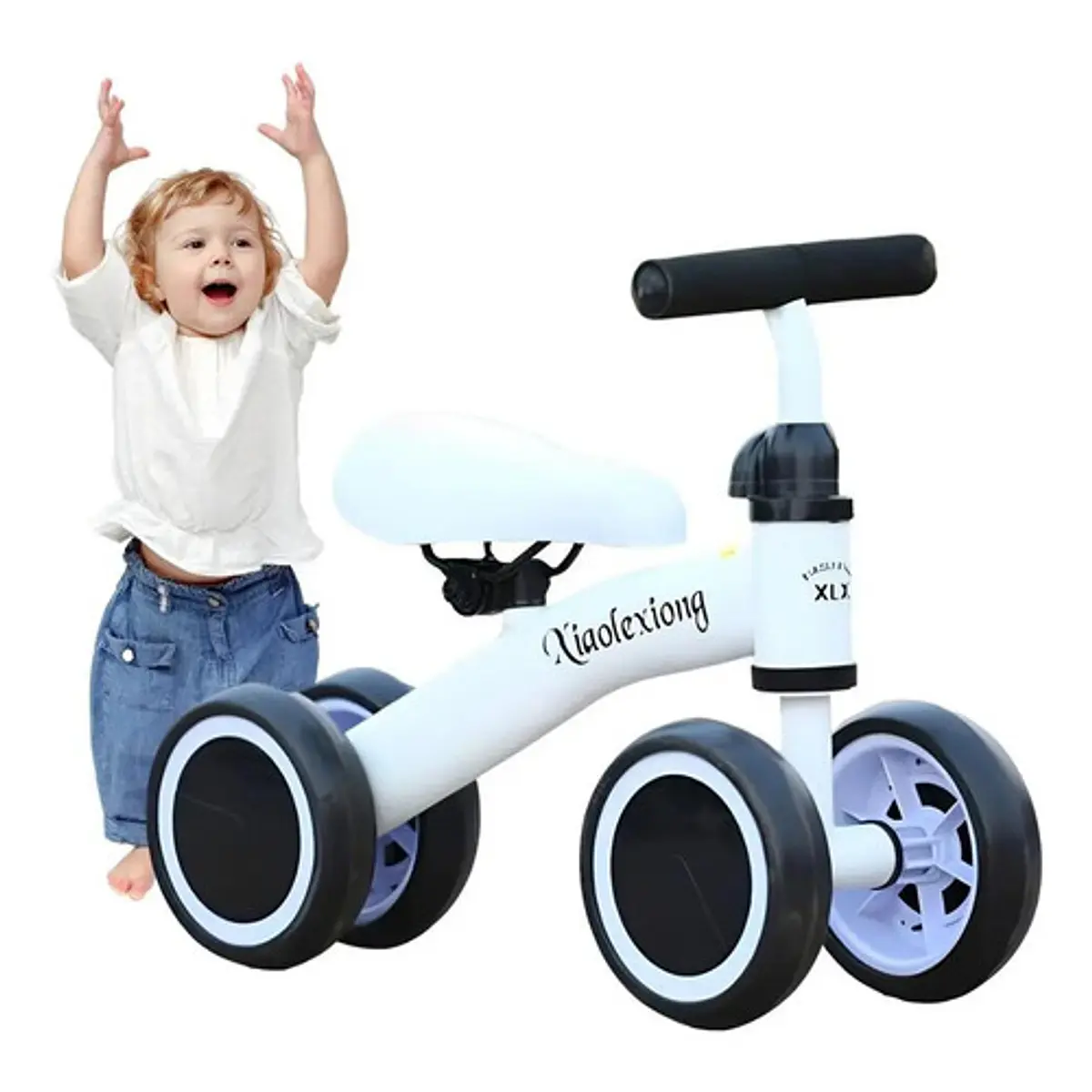 Bicicleta de equilibrio para bebé, aprende a caminar, andador para niños, niño y niña, 4 ruedas, sin Pedal, bicicleta de juguete Compra barata en