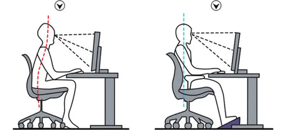 Reposapiés Rodillos De Masaje Pedal Ajustable Ergonomico 2