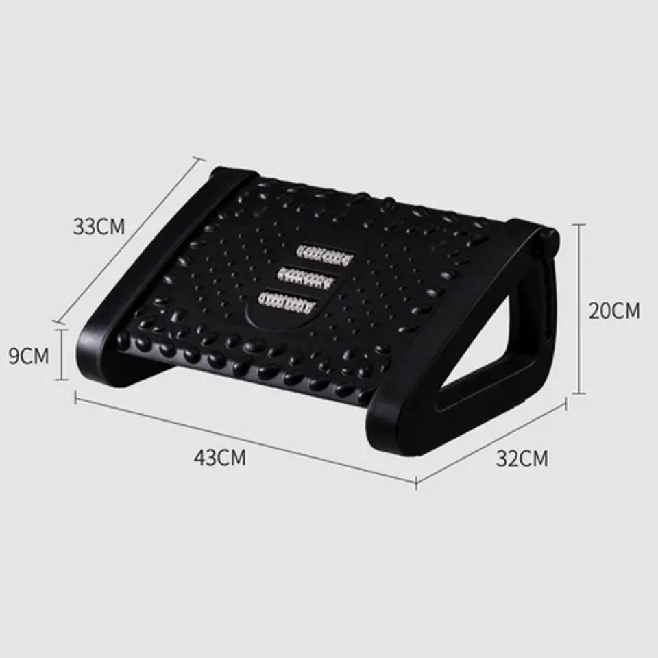 Reposapiés Rodillos De Masaje Pedal Ajustable Ergonomico 3