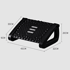 Reposapiés Rodillos De Masaje Pedal Ajustable Ergonomico 10