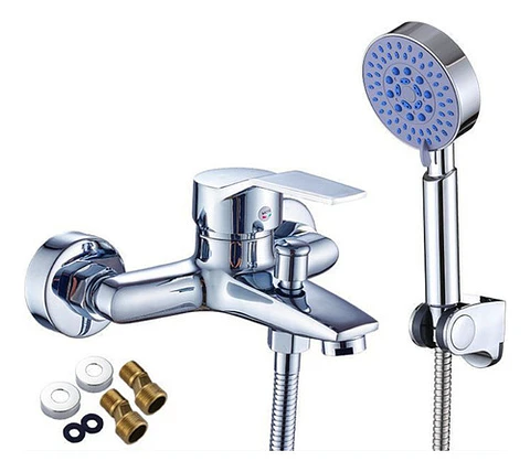 Kit Mezclador Monomando Grifo Y Ducha Para Baño