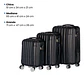 Set De 3 Maletas De Viaje Equipaje Resistente Con Cerradura - Miniatura 4