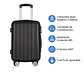 Set De 3 Maletas De Viaje Equipaje Resistente Con Cerradura - Miniatura 6