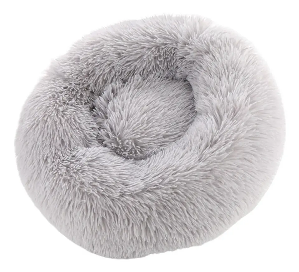 Cama Nido De Felpa Para Mascotas Con Forma De Rosca 50cm 2