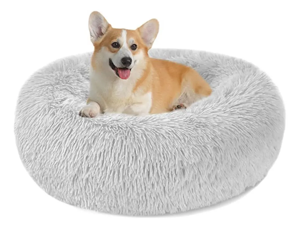 Cama Nido De Felpa Para Mascotas Con Forma De Rosca 50cm 4