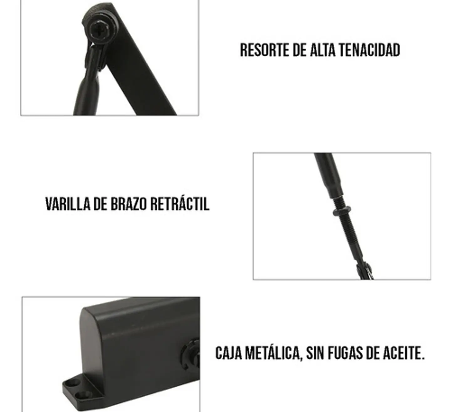 Cierrapuertas Automatico Hidraulico Ajustable Silencioso 3