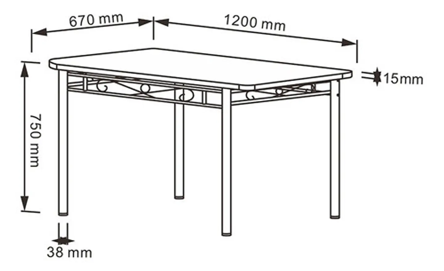 Juego De Comedor Marmol Con 4 Sillas Moderna 120cm X 67cm 7