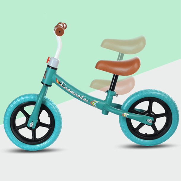 GOMO Triciclos infantiles para niños de 1 a 6 años, bicicleta de ruedas  grandes con mango de empuje (rosa/verde azulado)