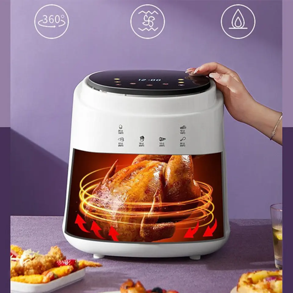 Freidora De Aire Eléctrica Inteligente De 8l Air Fryer 2