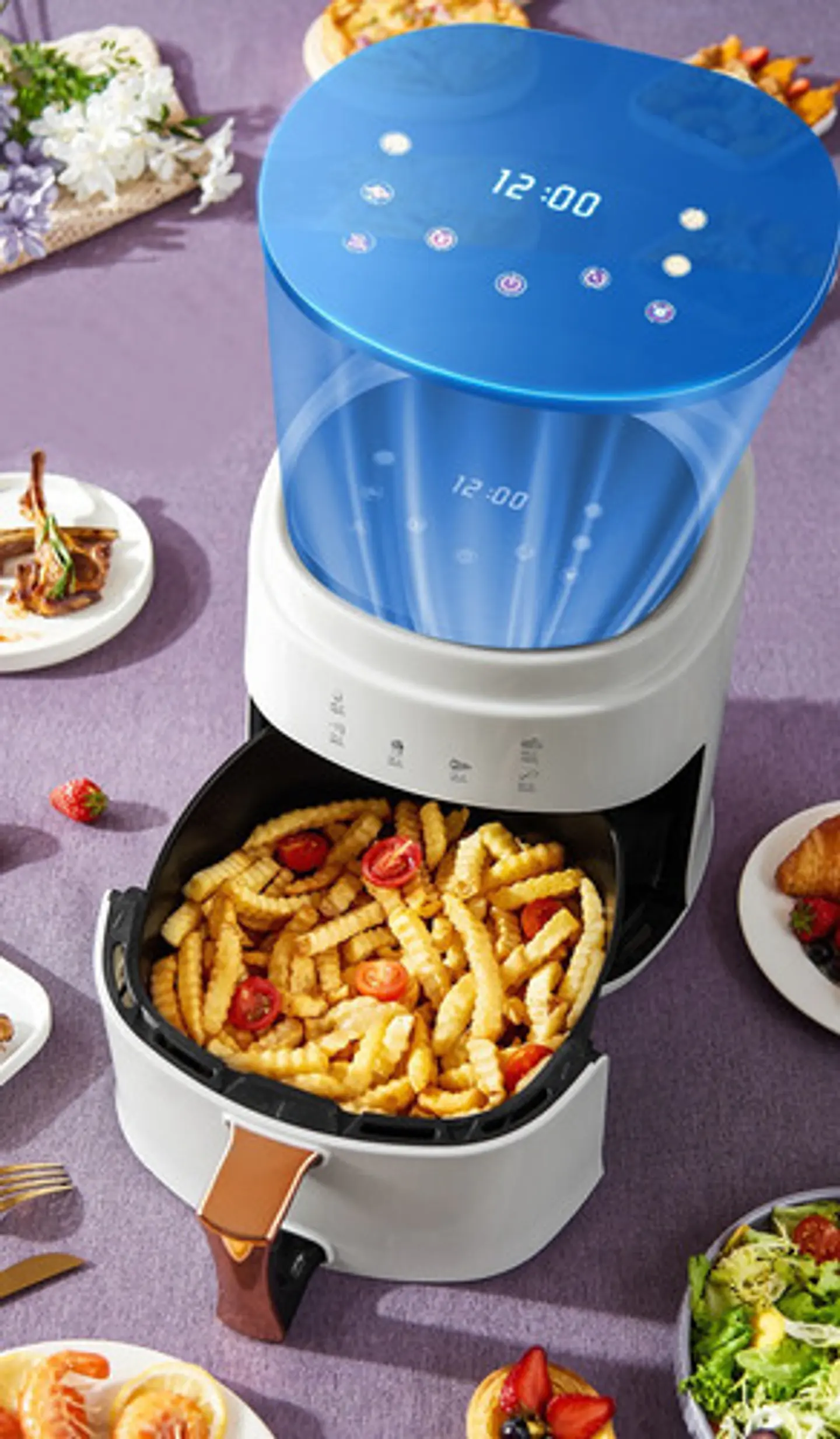 Freidora De Aire Eléctrica Inteligente De 8l Air Fryer 6